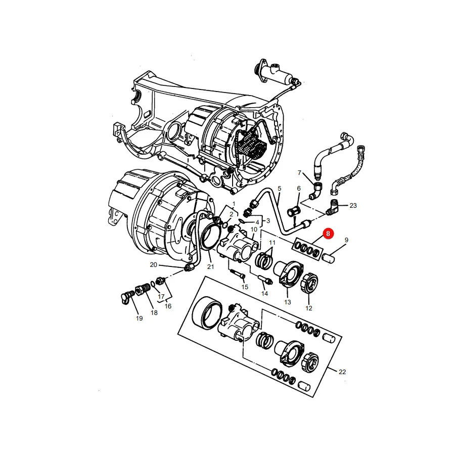 AGCO - 3900244M91 - Satz Dichtringe Massey Ferguson