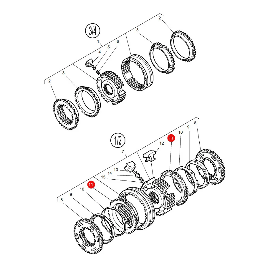 AGCO - 3900986M1 - Synchronring Massey Ferguson