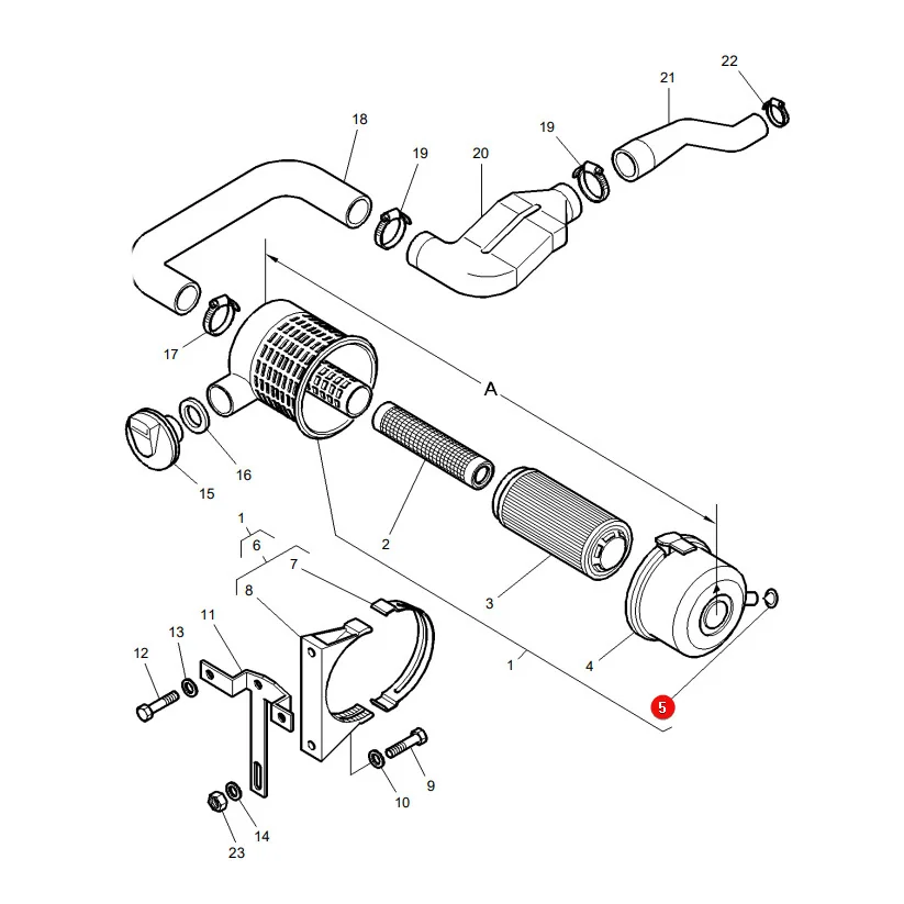 AGCO - 3901468M1 - Massey Ferguson Luftfiltergehäusedeckel