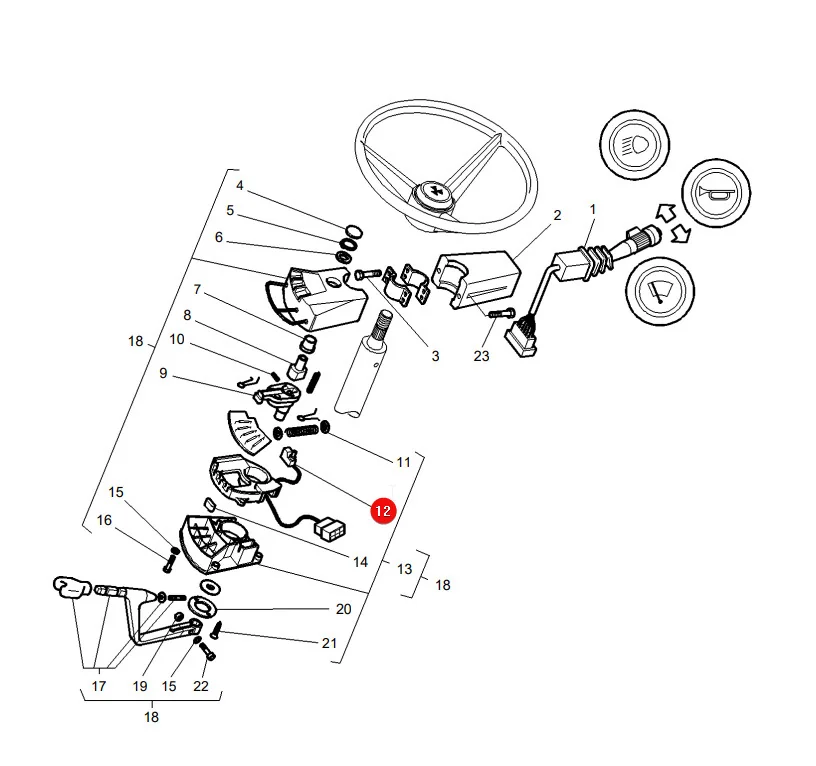AGCO - 3903230M1 - Massey Ferguson Reversierschalter