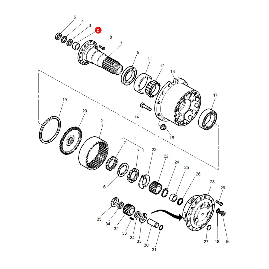 AGCO - 3903489M1 - Massey Ferguson  Kupplungsabstandshülse