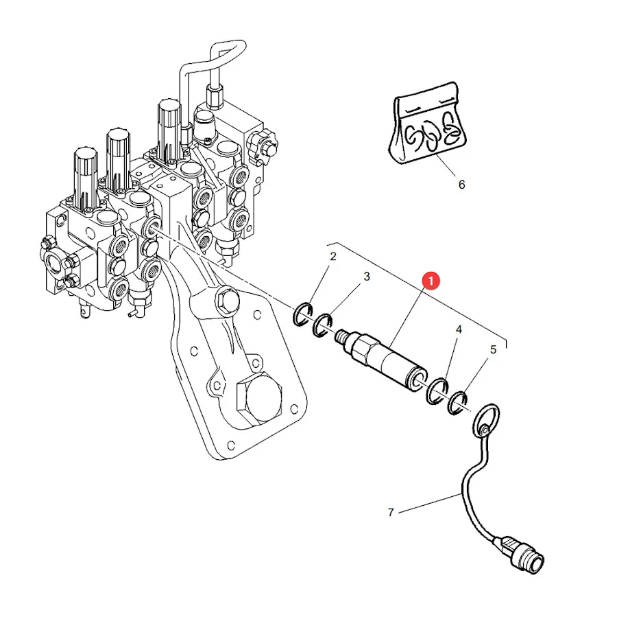 AGCO - 3905722M91 - Massey Ferguson Hydraulik-Schnellkuppler M22x1,5