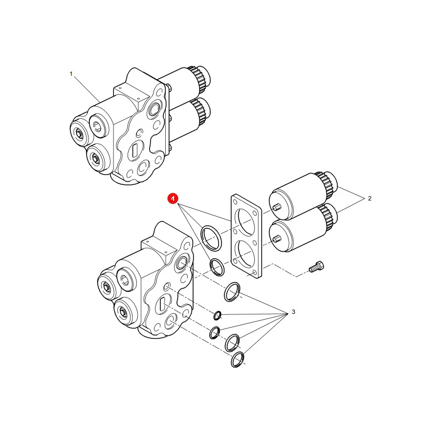 AGCO - 3907033M91 - Massey Ferguson  Hubventildichtung