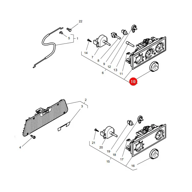 AGCO - 3907285M1 - Massey Ferguson er Kunststoff-Heizungsdrehknopf