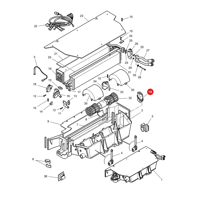 AGCO - 3907310M1 - Massey Ferguson er Klimaanlagenregler