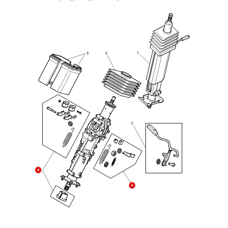 AGCO - 3907402M91 - Massey Ferguson er Lenksäulen-Reparatursatz