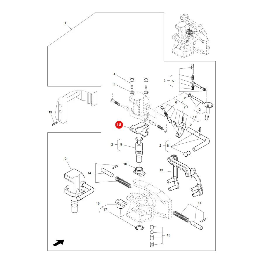 AGCO - 3907878M1 - Massey Ferguson e automatische Anhängerkupplungsplatte