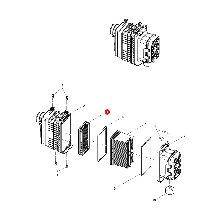 AGCO - 3975221M1 - Massey Ferguson  Motorinnenluftfilter