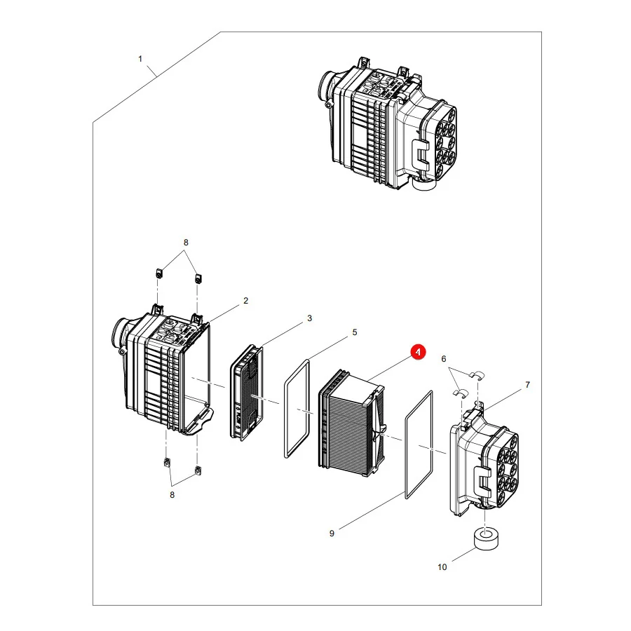 AGCO - 3975849M1 - Massey Ferguson er Außenluftfilter