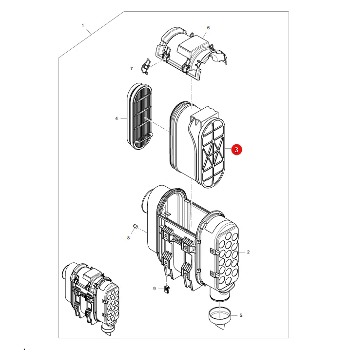AGCO - 3976343M1 - Massey Ferguson er Motorhauptluftfilter