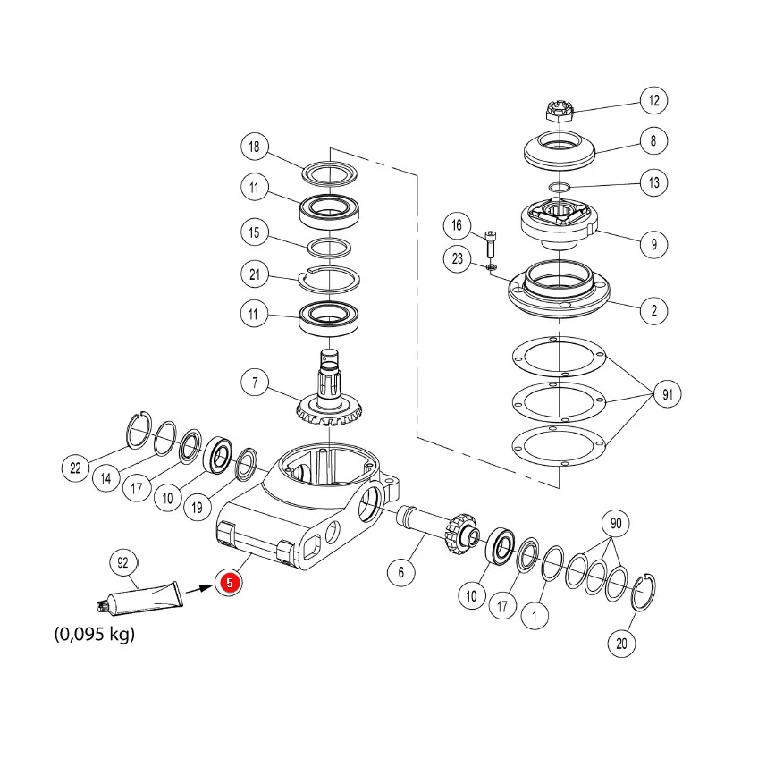 AGCO - 4-1220-0287-0 - Gehäuse Massey Ferguson Lely