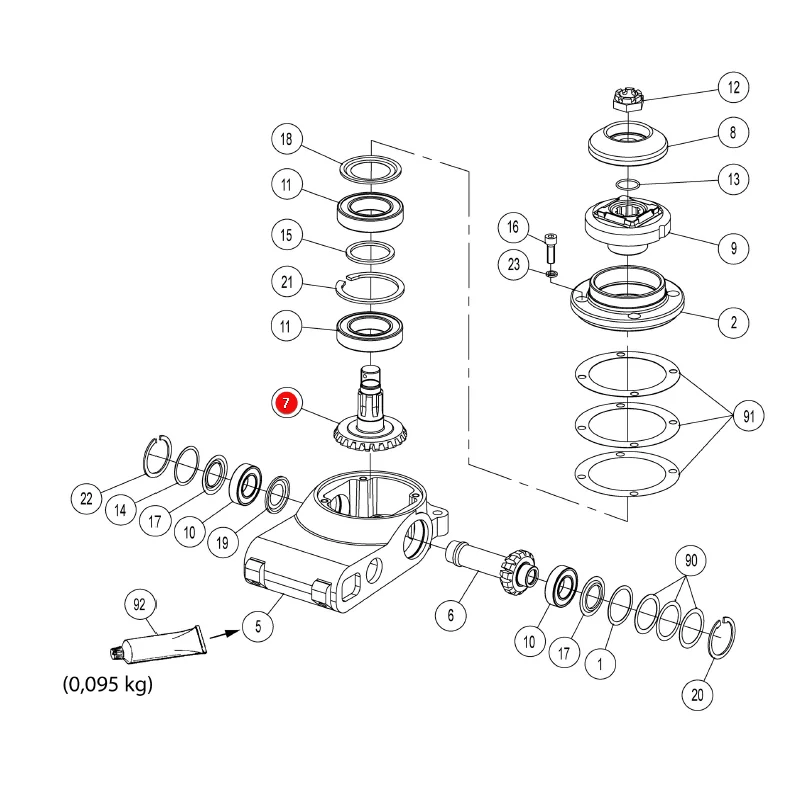 AGCO - 4-1220-0289-0 - Kegelrad Massey Ferguson Lely
