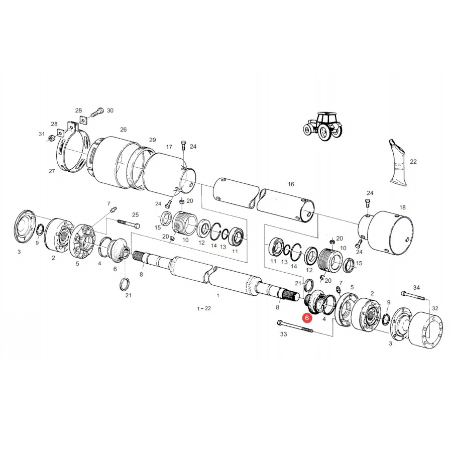 AGCO - 411300080040 - Gummiabdeckung für Halbachse Fendt