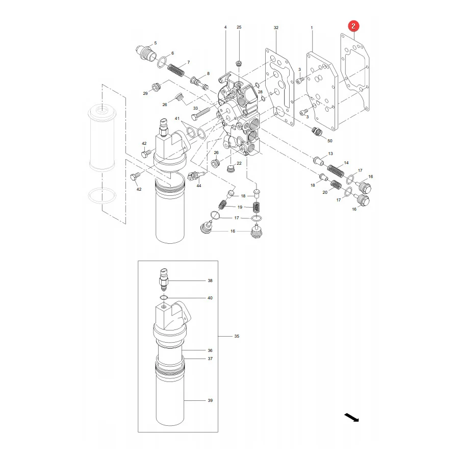 AGCO - 416100600020 - Dichtung Massey Ferguson Fendt