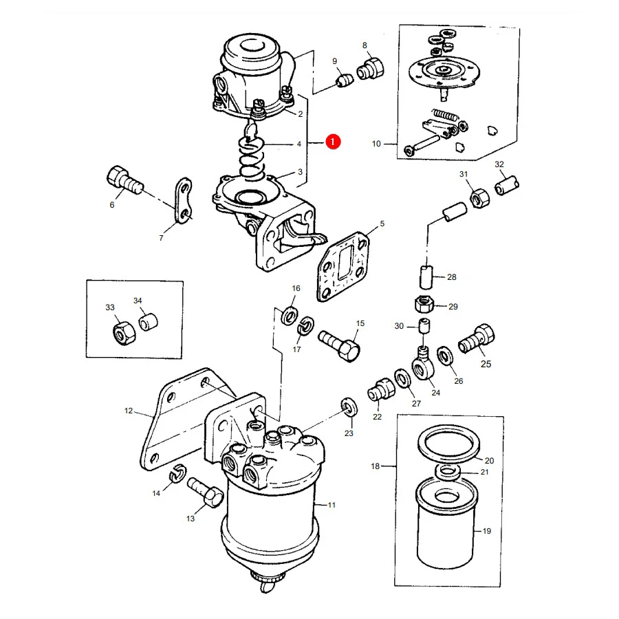 AGCO - 4222091M91 - Speisepumpe Massey Ferguson