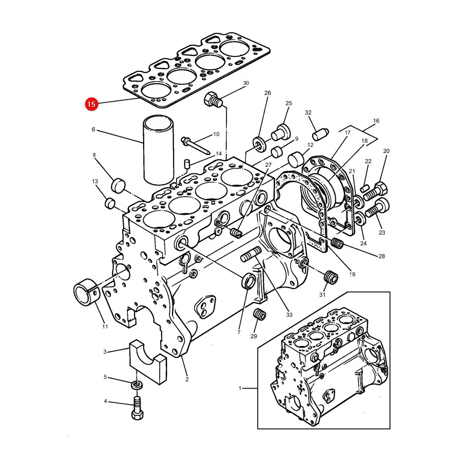 AGCO - 4222500M1 - Zylinderkopfdichtung Massey Ferguson
