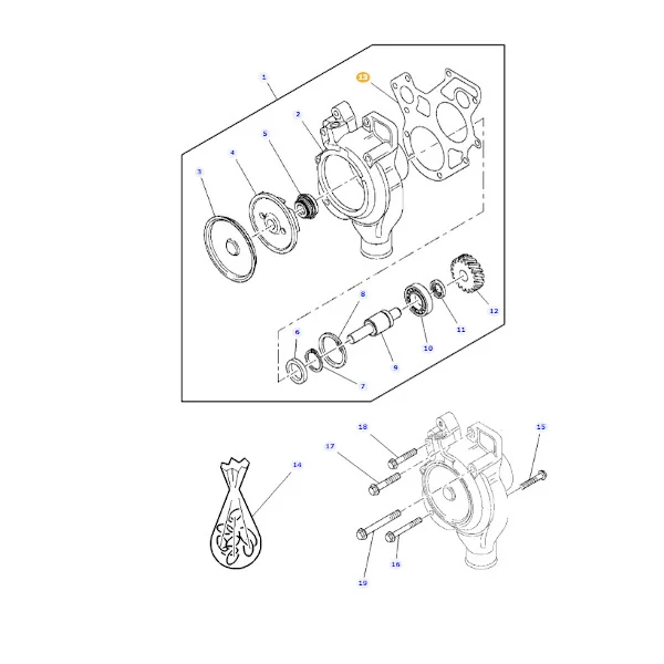 AGCO - 4222849M1 - Wasserpumpendichtung Massey Ferguson