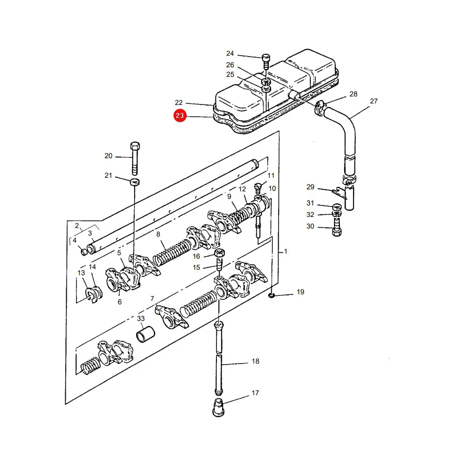 AGCO - 4223924M1 -  Tastaturabdeckungsdichtung Massey Ferguson
