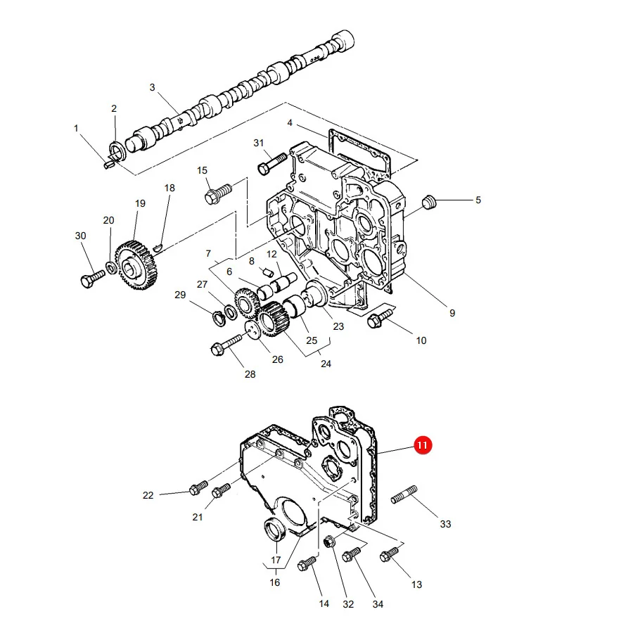 AGCO - 4224629M1 - Massey Ferguson  Steuergehäusedichtung