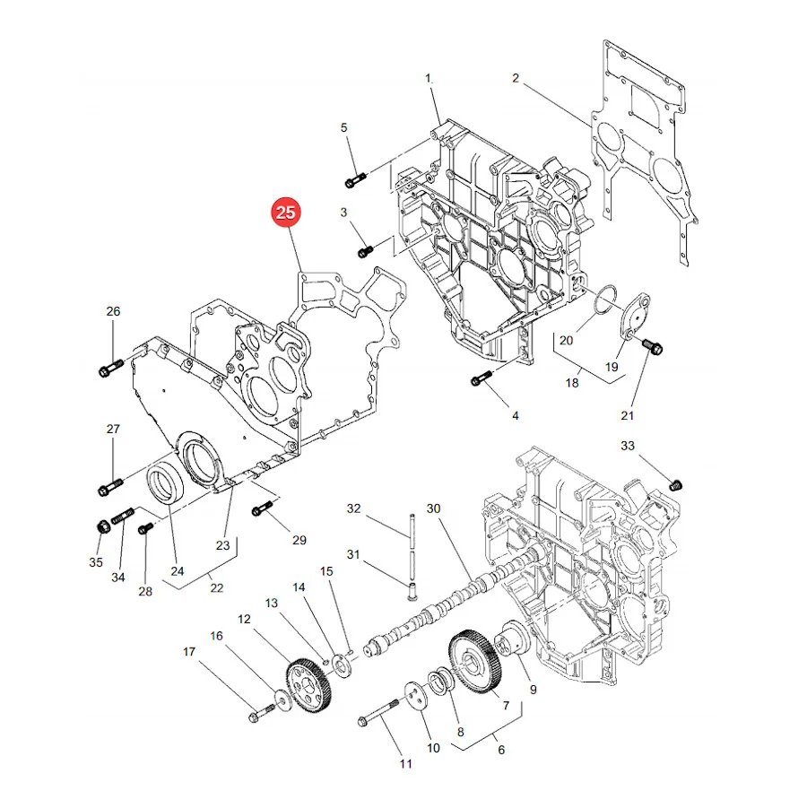 AGCO - 4224634M1 - Steuergehäusedichtung Massey Ferguson