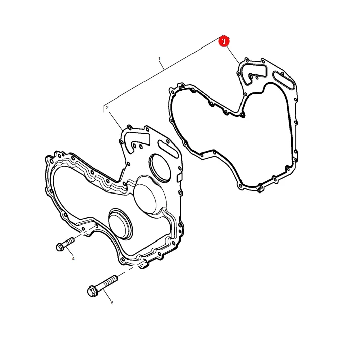 AGCO - 4224958M1 - Flache Steuergehäusedichtung Massey Ferguson