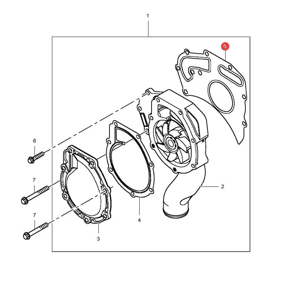 AGCO - 4224960M1 - Wasserpumpendichtung Massey Ferguson