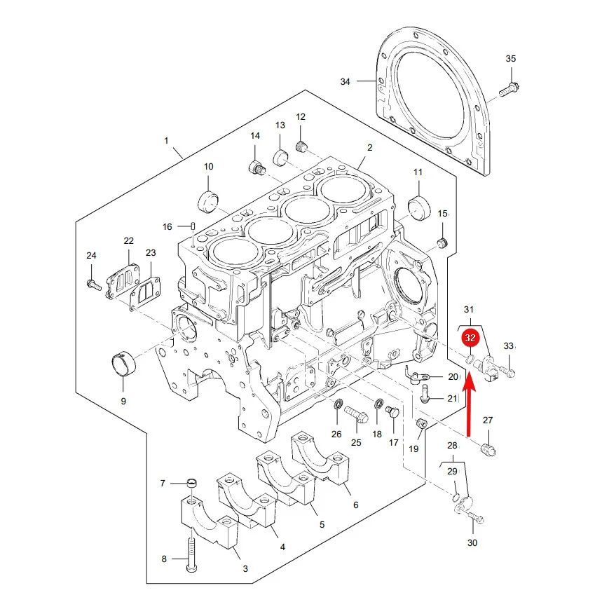 AGCO - 4226260M1 - O-Ring für Zylinderblock Massey Ferguson