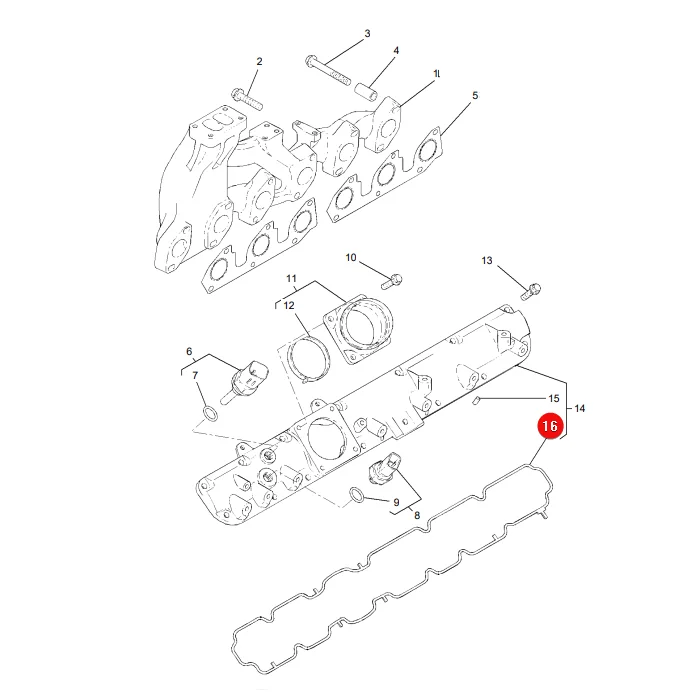 AGCO - 4226380M1 - Abgasanlagen-Dichtung Massey Ferguson