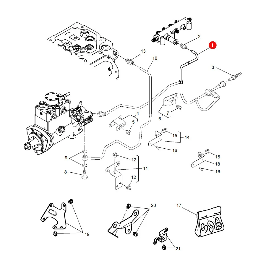 AGCO - 4226600M91 - Kraftstoffleitung Massey Ferguson