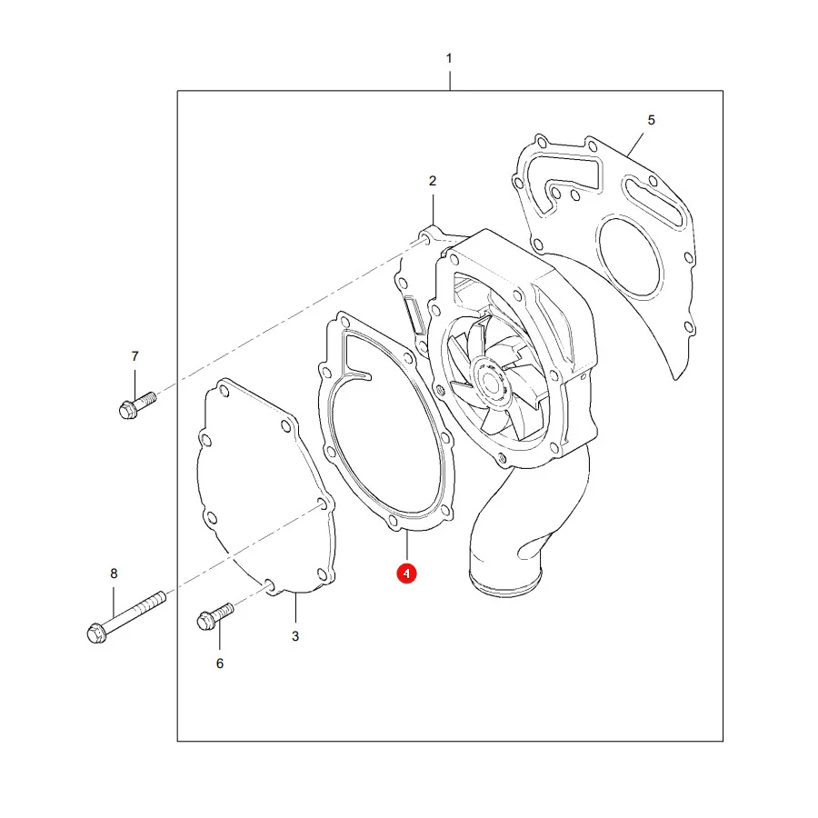 AGCO - 4226613M1 - Wasserpumpen-Dichtung Massey Ferguson