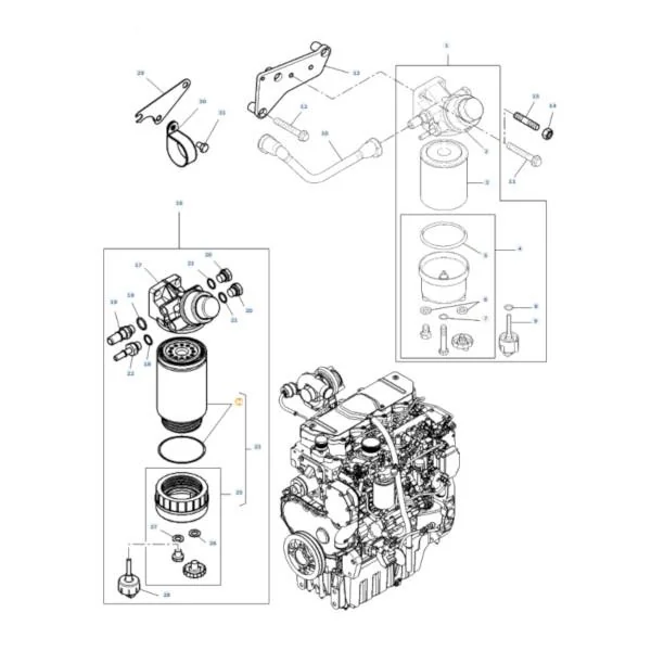 AGCO - 4226708M1 - Motor-Kraftstofffilter Massey Ferguson