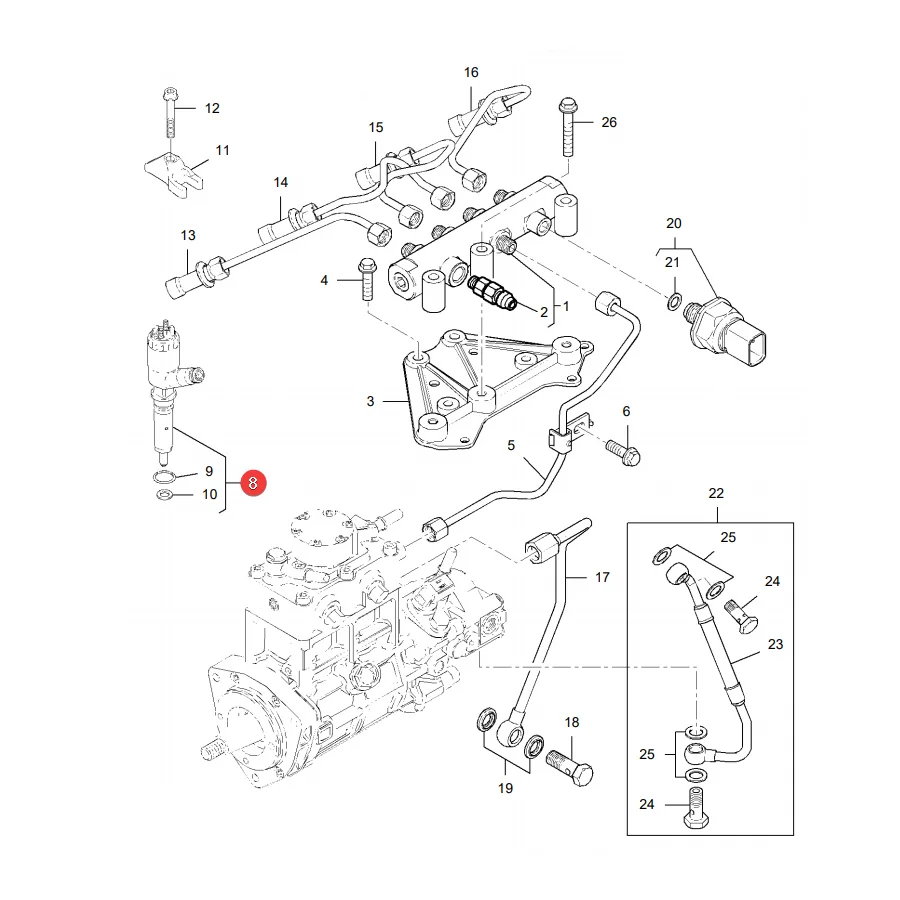 AGCO - 4226779M1 - Einspritzdüse Massey Ferguson