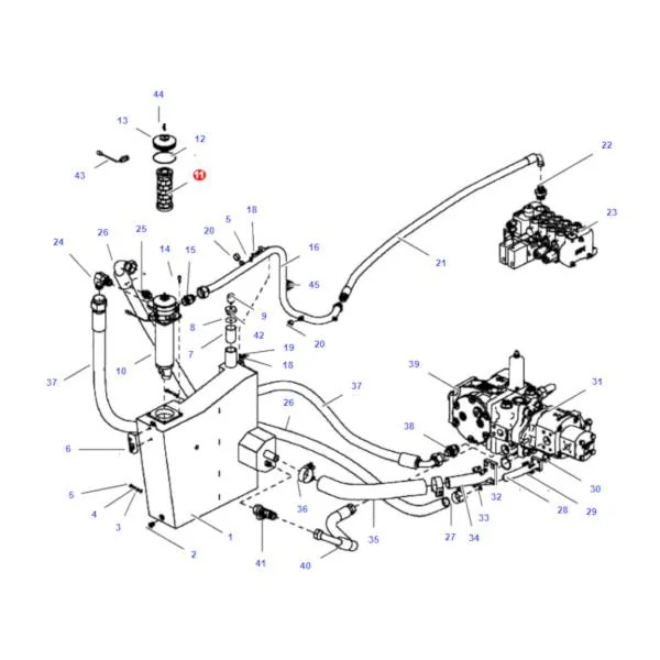 AGCO - 4235978M2 - Massey Ferguson Hydraulikölfilter