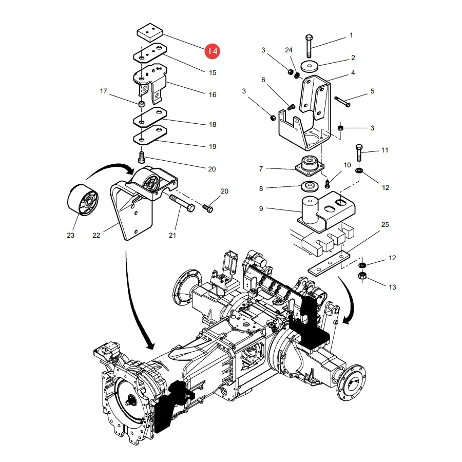 AGCO - 4271078M1 - Massey Ferguson Kabinendichtung
