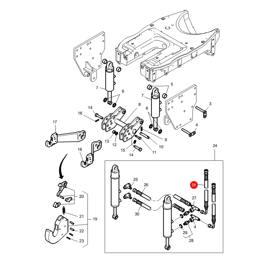 AGCO - 4271516M3 - Massey Ferguson  Schlauch