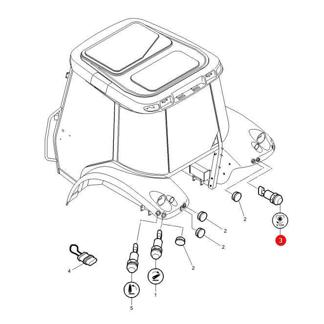 AGCO - 4284626M2 - Stoppschalter Massey Ferguson