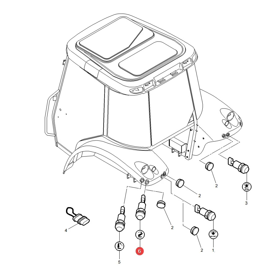 AGCO - 4284627M2 - Hubschalter Massey Ferguson