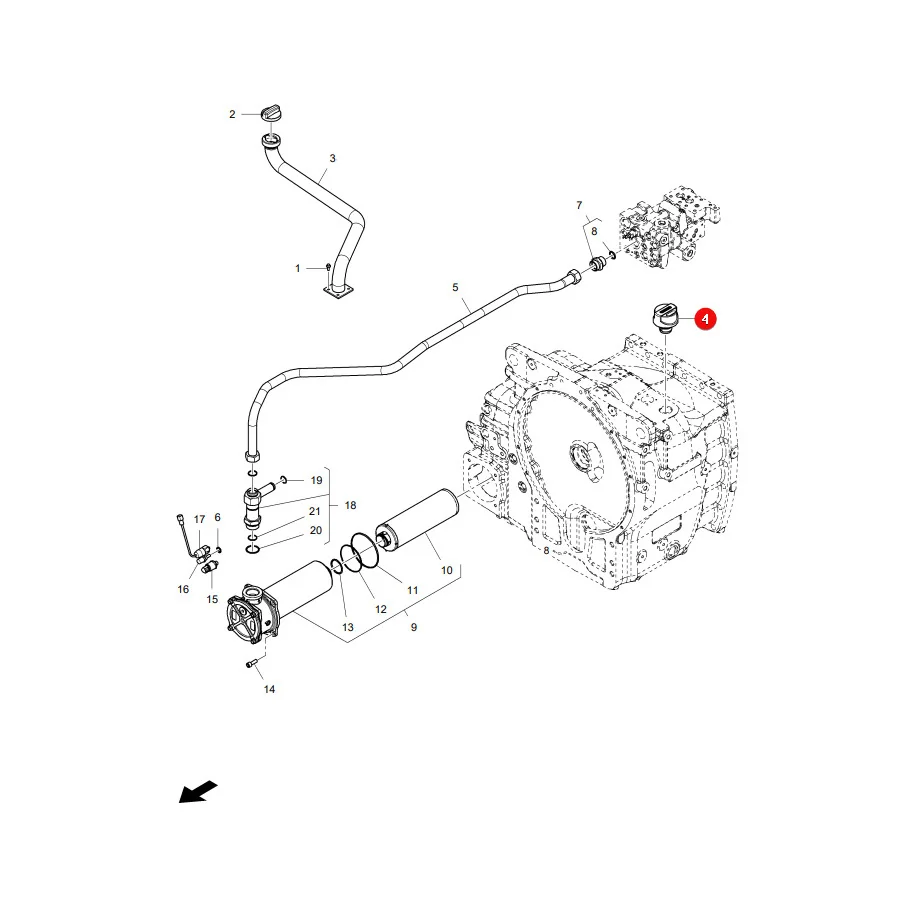 AGCO - 4285858M1 - Getriebeentlüftung Massey Ferguson