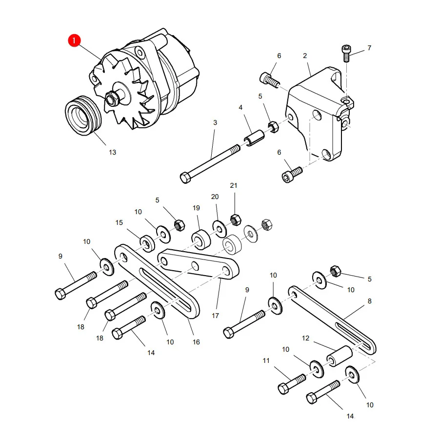 AGCO - 4287014M4 - Lichtmaschine Massey Ferguson 4287014M3