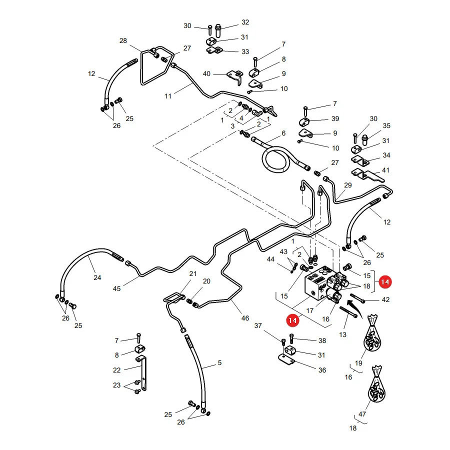 AGCO - 4291633M1 - Hydraulikventil Massey Ferguson
