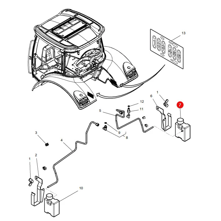 AGCO - 4294018M1 - Massey Ferguson Tropfbehälter