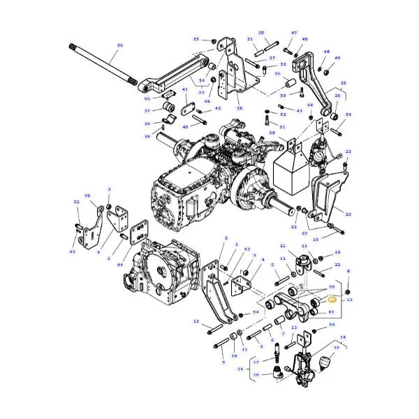 AGCO - 4295028M2 - Massey Ferguson Kabinenhalterung Metall-Gummi-Buchse