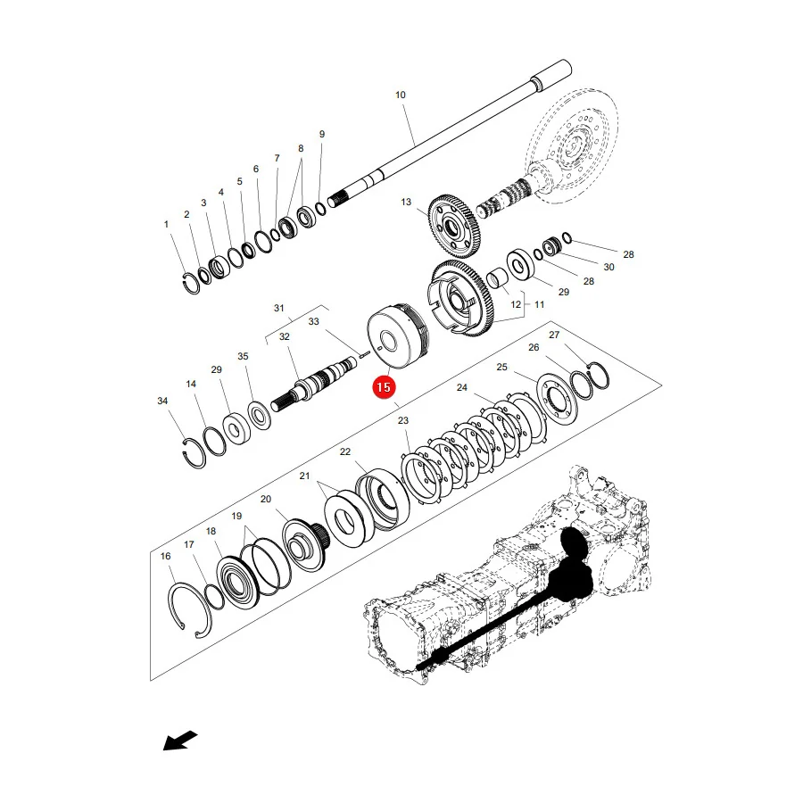 AGCO - 4305366M96 - Massey Ferguson Differenzialkupplung