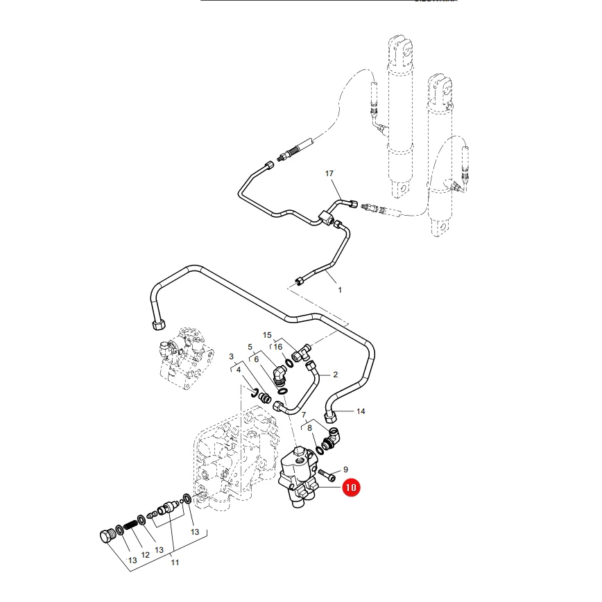 AGCO - 4308378M2 - Massey Ferguson Hubventil