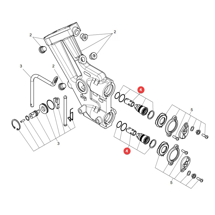 AGCO - 4358008M14 - Schnellkupplungs-Steckdosen-Reparatursatz Massey Ferguson