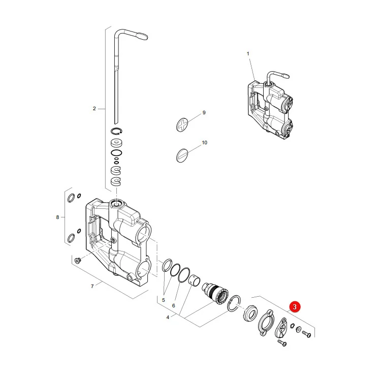 AGCO - 4358013M11 - Hydraulik-Steckdosen-Reparatursatz Massey Ferguson