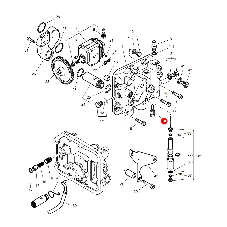 AGCO - 4358646M1 - Hydraulikdrucksensor Massey Ferguson
