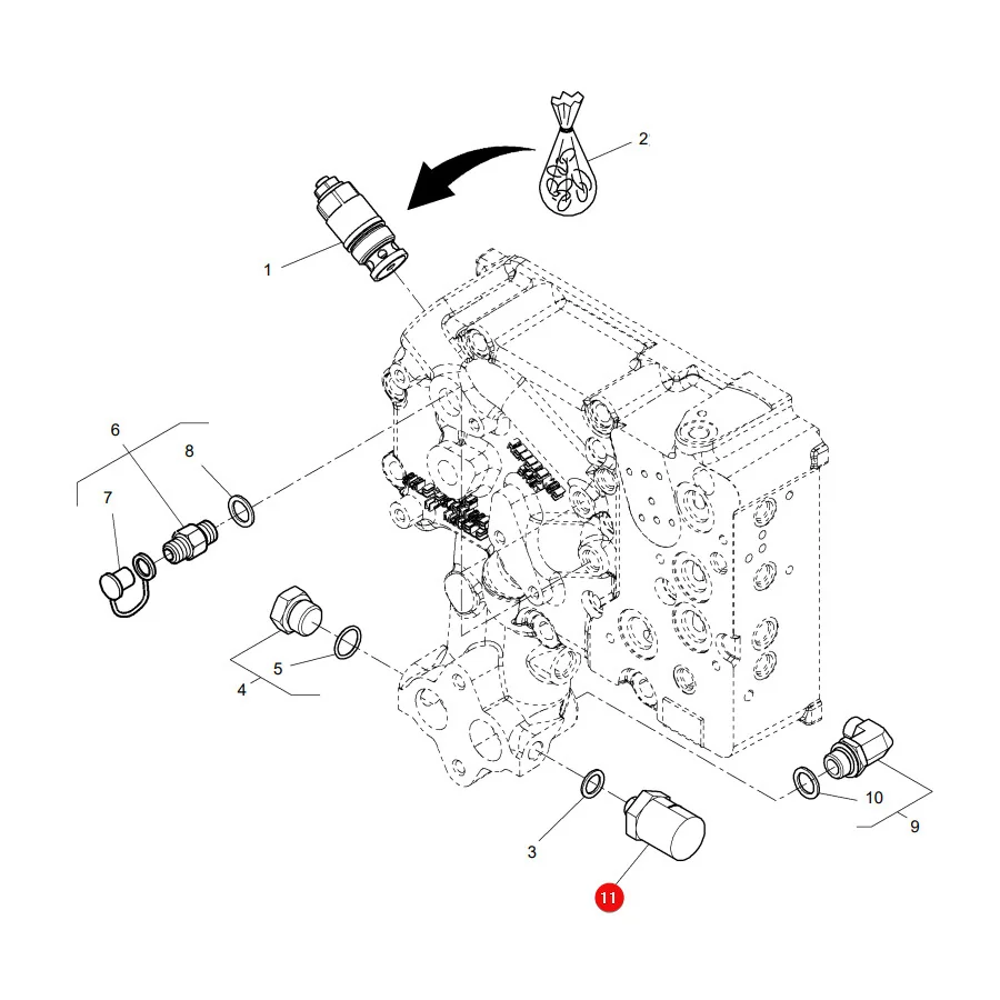 AGCO - 4358648M3 - Massey Ferguson Öldrucksensor