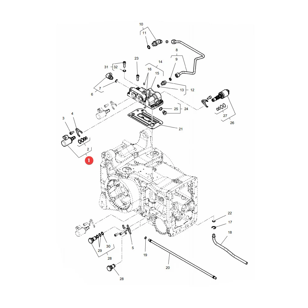 AGCO - 4363356M3 - Getriebe-/Bremssteuermagnetventil