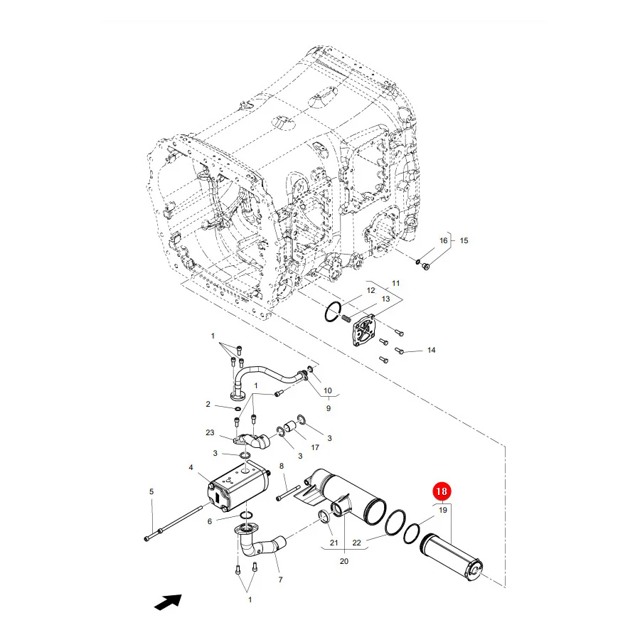 AGCO - 4363520M3 - Massey Ferguson Hydraulikfilter